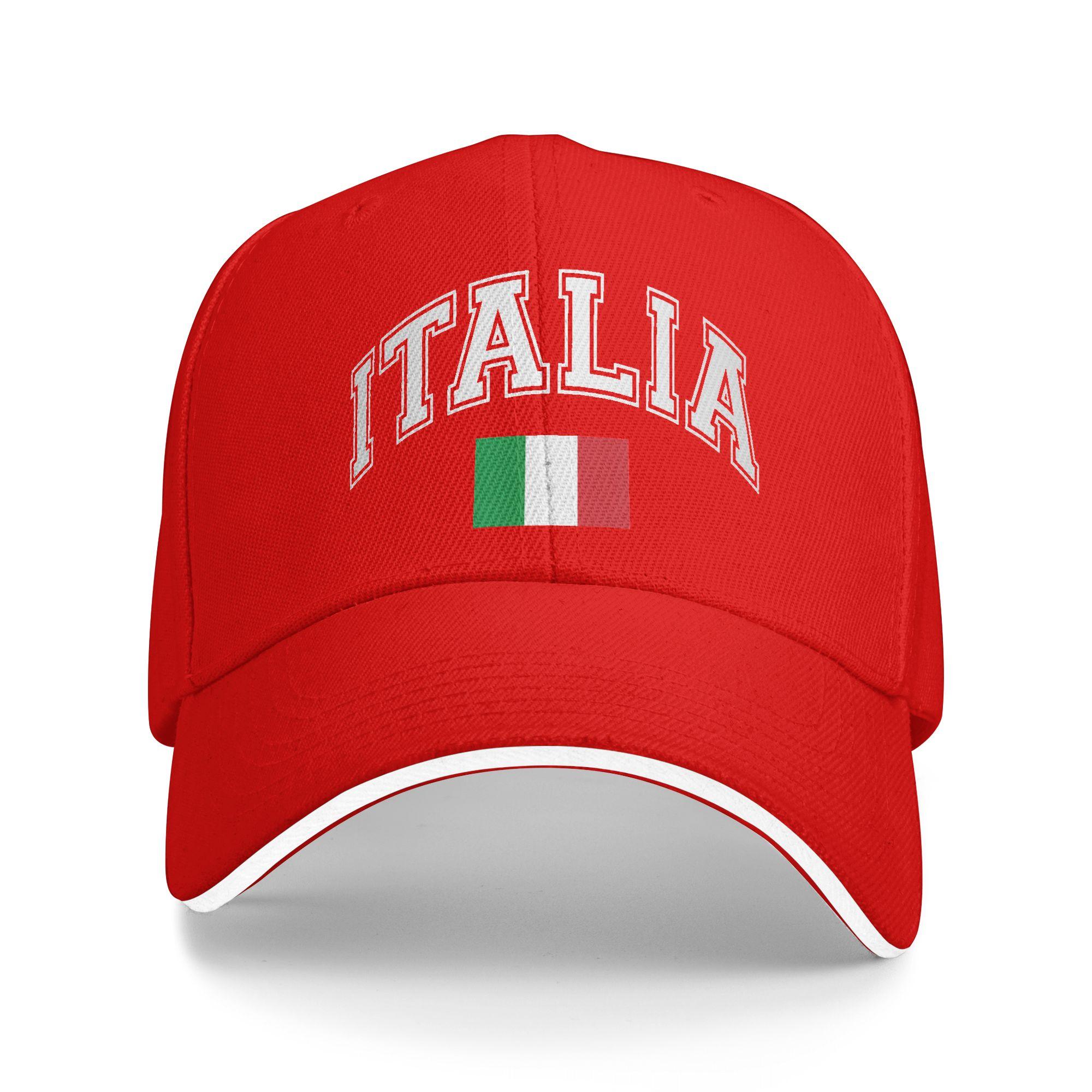 Женская Унисекс Италия Итальянский Флаг Italia Уличная Шляпа Регулируемая Кепка Повседневная Бейсболка Спортивные Кепки One Size