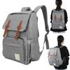 Mommy Bakcpack Waterproof Maternity Nappy Bag Large Capacity Stroller Hanging BagGray