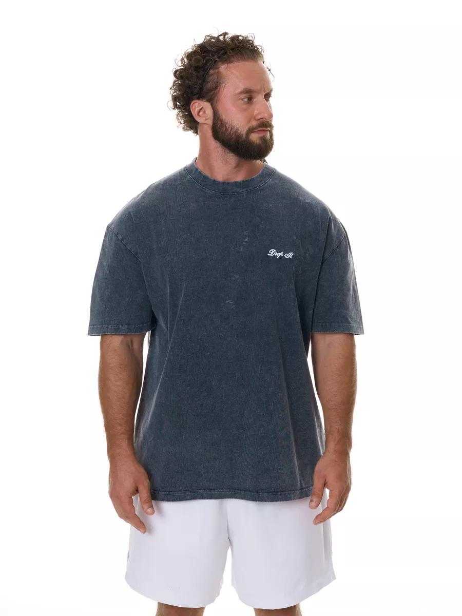 Solid color Y2K oversized Arizona Sacura printed T-shirt M