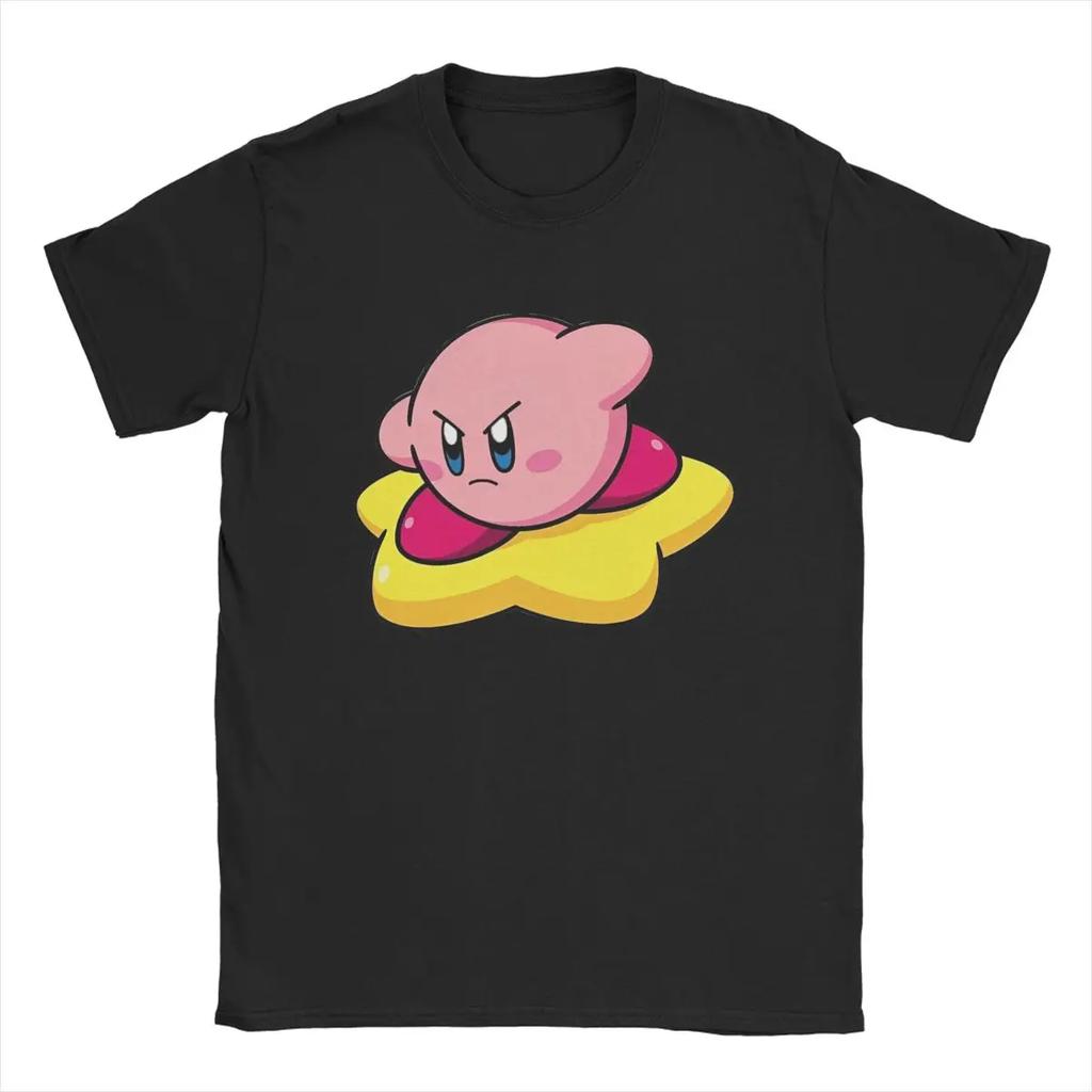 Kirbys Cartoon Game T-Shirts for  Womens Funny  Tee Shirt Crewneck Short Sleeve T Shirts New Arrival Tops