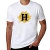 Glitter H Tshirt Lightweight Print Tshirt