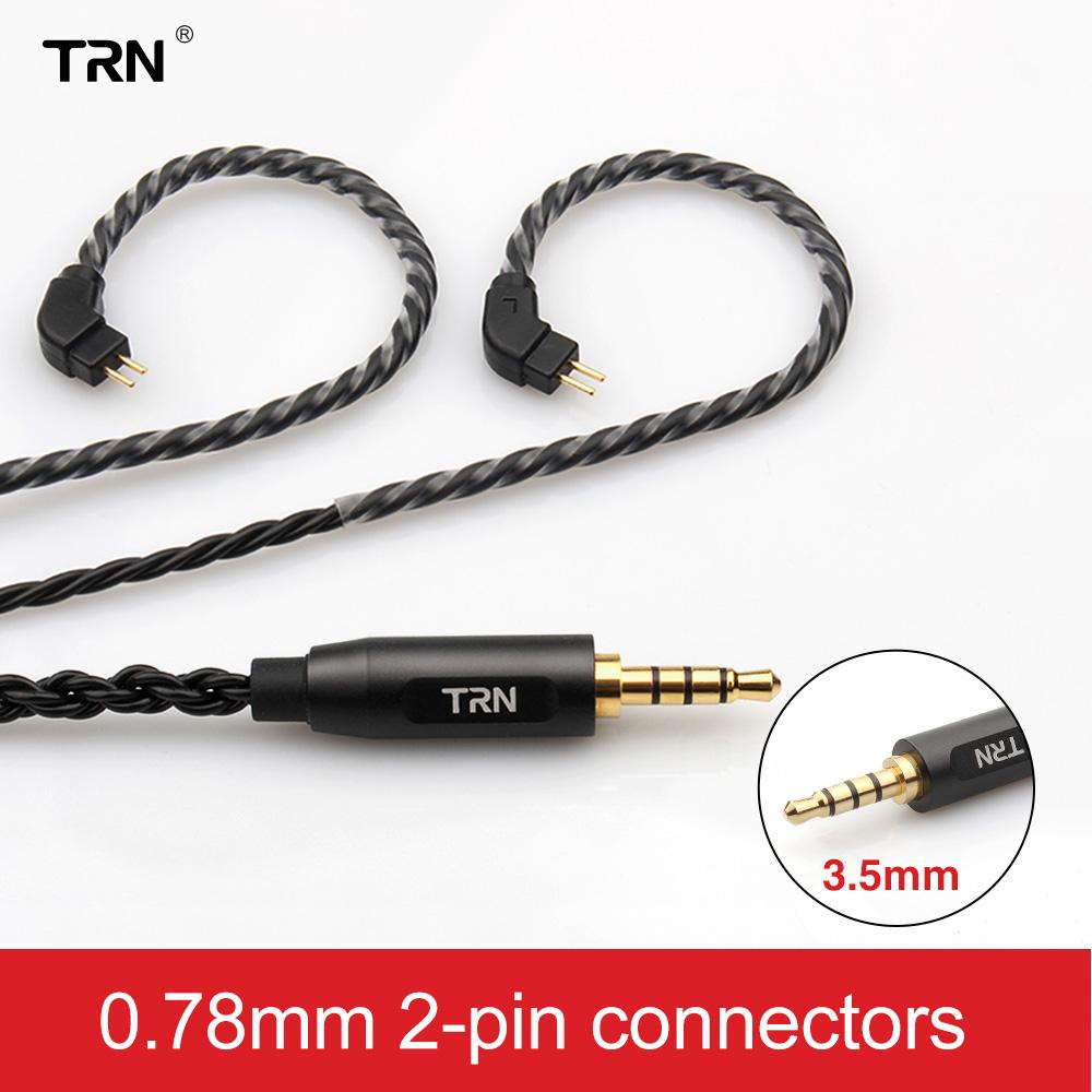 

TRN A3 6-жильный кабель для наушников, медный кабель высокой чистоты с 3,5-мм MMCX/2-контактным разъемом TRN V90 V30 V80 TRN MT1 VX PRO Kirin MT3 ST5 BAX