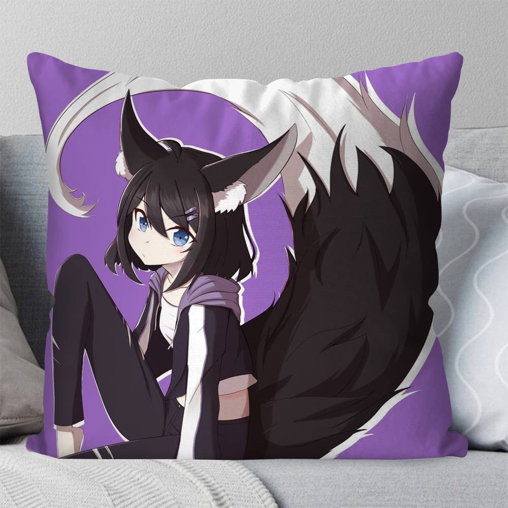 Eeiris Zzuro Vtuber Anime Pillow Case Fashion Square Pillowcase Bedroom Sofa Room Ins Decoration Leisure