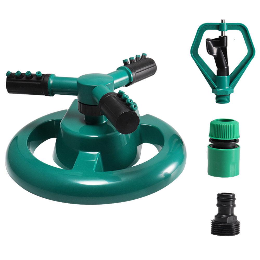 360° Rotating Lawn Sprinkler Set with Wide-Range Plastic Butterfly Base