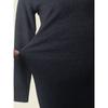 Minimalist Fall and Winter Base Dress Fashion Wind Round Neck Long Sleeves Waist Hip Knitwear Dress