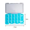 Fishing Tackle Box Portable Fishing Accessories Lure Hook Storage Case 12 Compartments Removable Fishing Tool Organizer Boxes