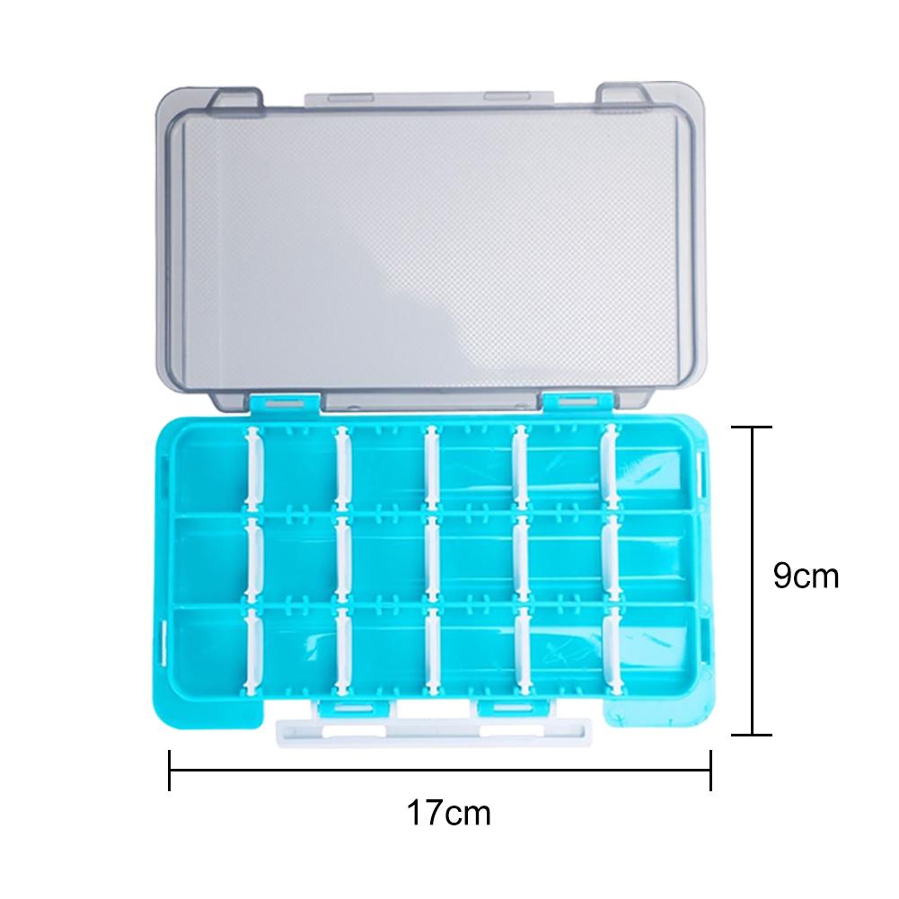 Fishing Tackle Box Portable Fishing Accessories Lure Hook Storage Case 12 Compartments Removable Fishing Tool Organizer Boxes