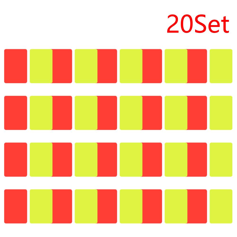 PVC Soccer Referee Red Yellow Cards Football Match Training Referee Tool 8x11cm
