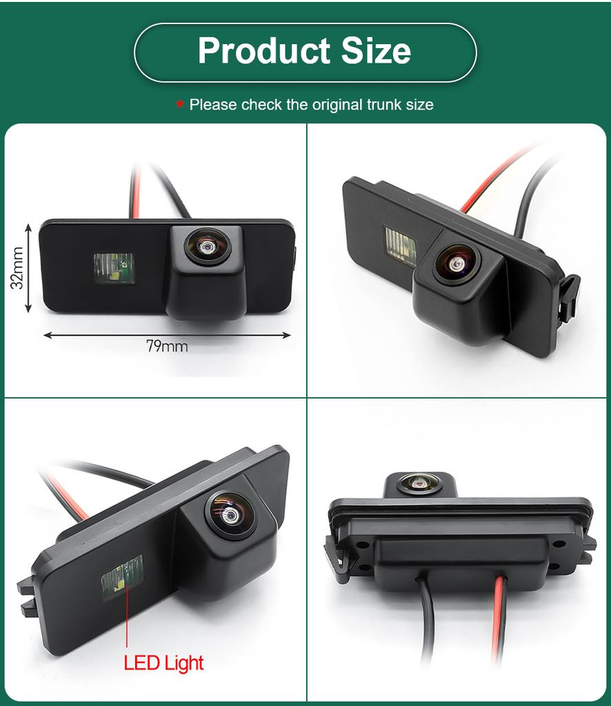 AHD 1080P Car License Plate Light Rear View Camera For Volkswagen VW Polo Magotan Bora Jetta Golf5 Passat B5 B6 CC Skoda Superb