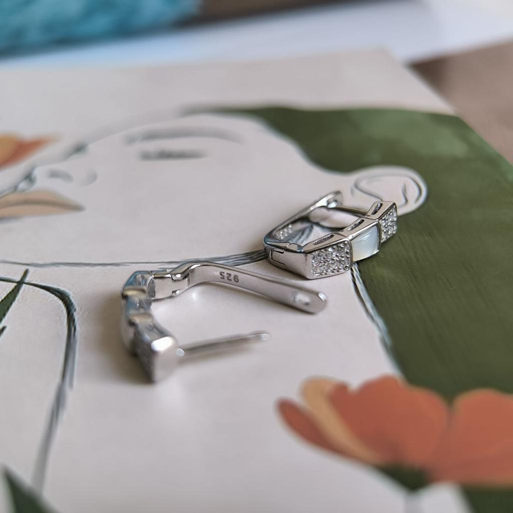 Cercei din argint cu sidef natural (2187523)