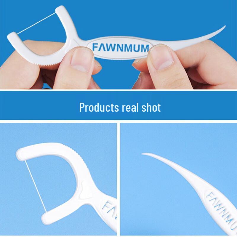 FAWNMUM Youth Individually Wrapped Dental Floss Picks