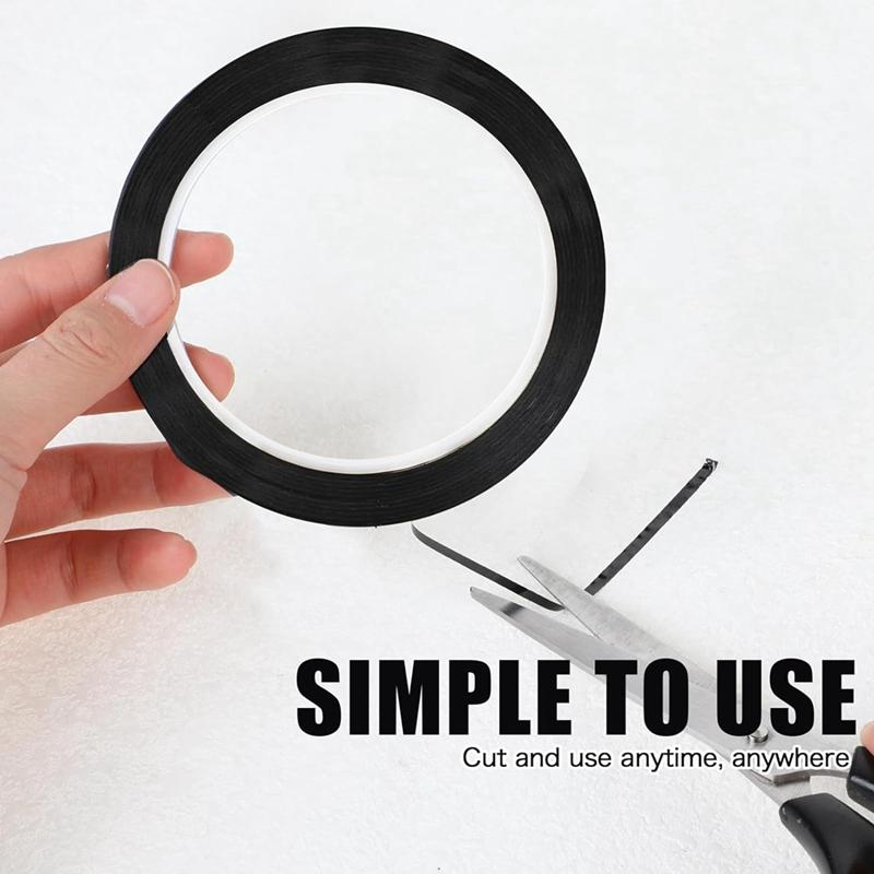 10 Rolls 1/8 Inch Whiteboard Tape Thin Tape For Dry Erase Board Self-Chart Grid Tape Lines Pinstripe,216 Feet Per Roll Durable B