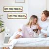 Yousheng Love You Mean It Sign Vintage Metal Wall Sign Rustic Farmhouse Hanging Plaque for Entrance Doorway Hallway Home Living Room Bedroom Decor