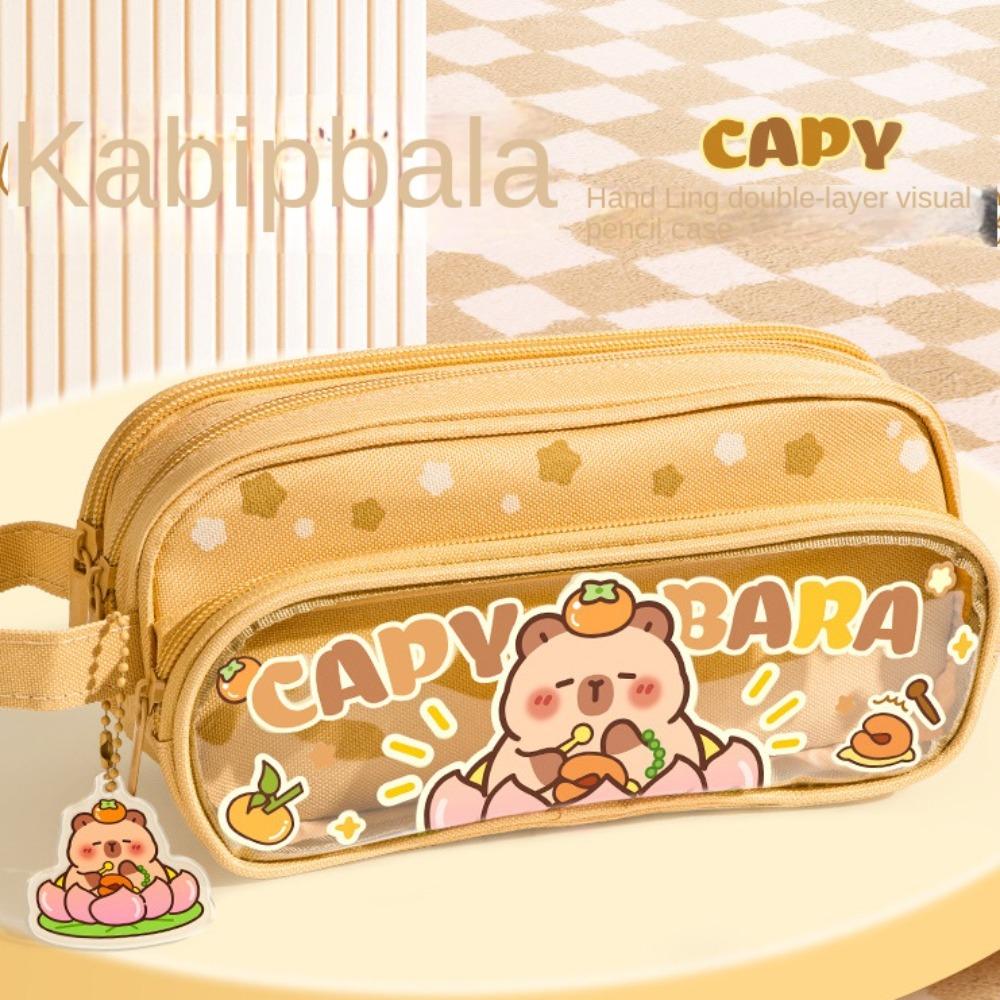 Large Capacity Candy Colored Pencil Bag Dopamine Pencil Case Stationery Storage Bag  Students