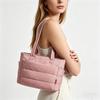 Large Quilted Cott Jacket Tote Bag, Lightweight, Spacious Handbag Shoulder Bags for Work, Travel & Yoga, Fitness, Daily Use