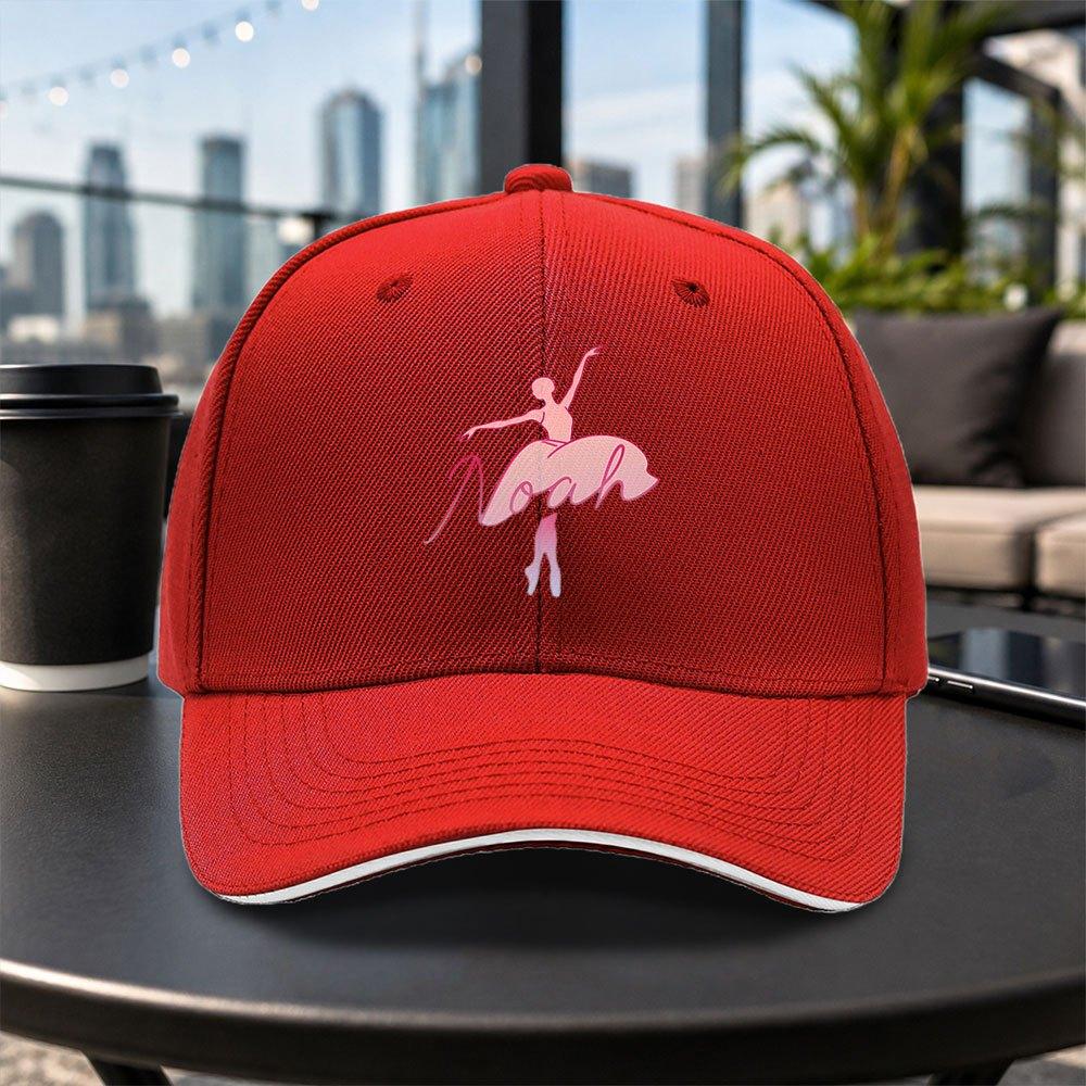 Noah Ballerina Sandwich Baseball Cap Unisex Adjustable Duckbill Hat Lightweight Casual Outdoor Cap Multiple Colors