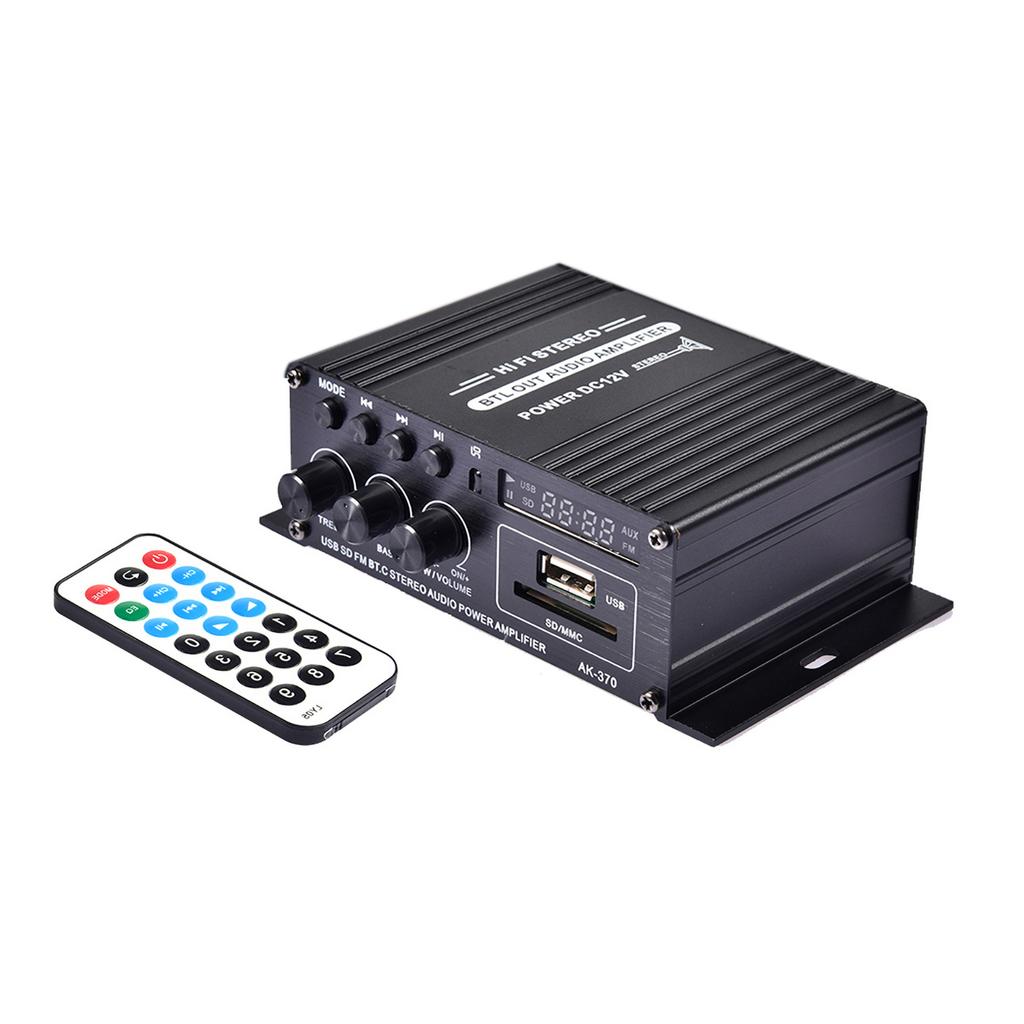 DC12V Amplifier HiFi Car Stereo Music Receiver FM MP3 Power Amplifier