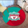Alfombra Redonda Estampada del Liverpool Football Club Alfombra para Silla Alfombra de Área Felpudos para Entrada, para Silla de Oficina Sala de Estar Dormitorio Cocina.