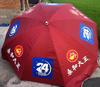 Custom Logo Double Bone Outdoor Sunshade Umbrella with Fast Shipping
