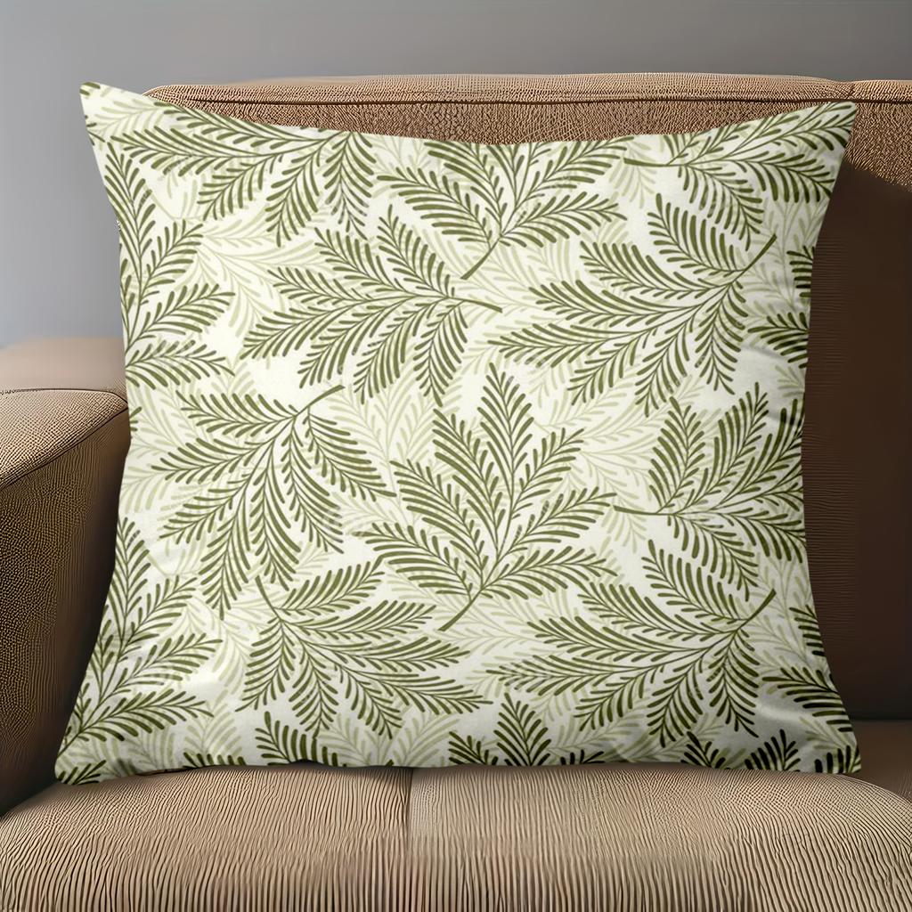 1 Pieces -2D Flat Printing Leaf Patterned Cushions for Home Decor Polyester Pillowcase Sofa Decorative Cushion Cover
