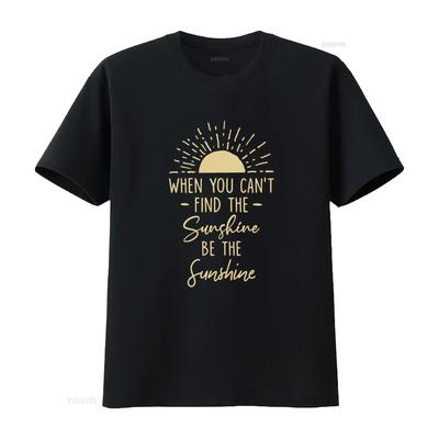 Sonnen T-Shirt Motivierend Wenn Du Die Sonne Nicht Finden Kannst Sei Lustig Sommer Sonnenstrahl vintage Gewaschen Dehnbar Grafik