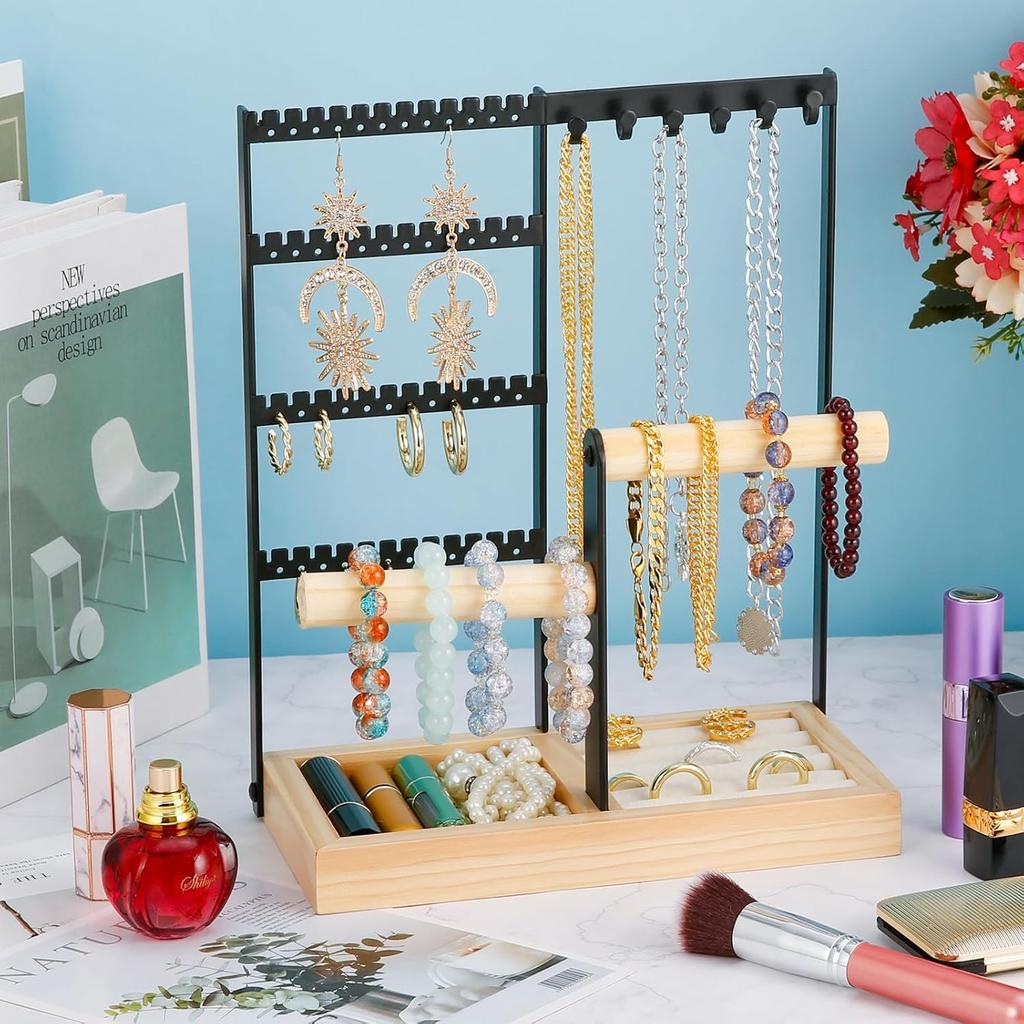 Jewelry Stand, Jewelry Tree, Chain Stand, Earring Stand, Jewelry Storage, Jewelry Holder, Jewelry Stand for Chains, Earrings, Rings, Watches,