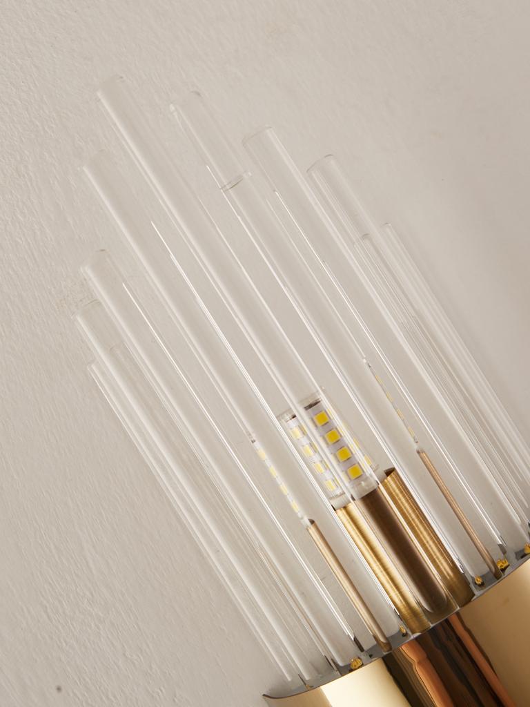 Modern Gold/Black Crystal Wall Light Sconces Stainless Steel Led Lamp for Living Room Bedroom Bedside Corridor Wall Decorations