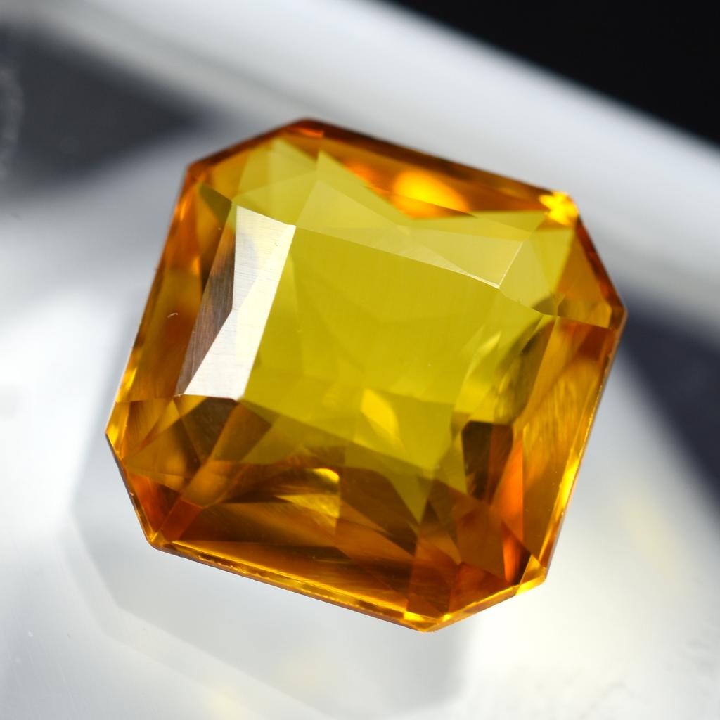 ORANGE Sapphire SQUARE CUT 10.90 Ct Natural Amazing Gemstones