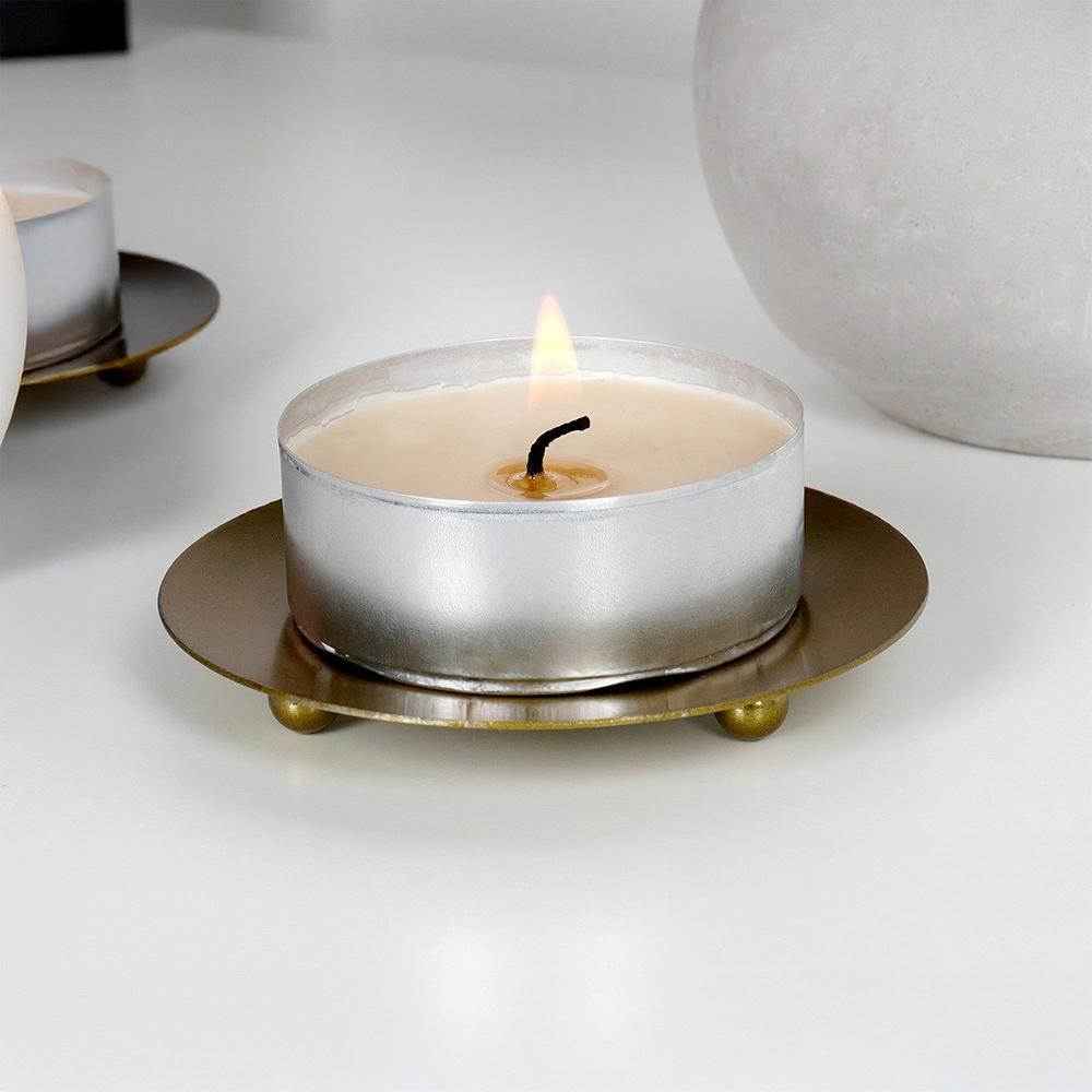 Gold Metal Candle Stand 8.5 Cm