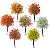 Plastic Artificial Flowers with Ground Stake Outdoor Faux Flowers Waterproof for Garden Yard Planter Porch Indoor Outdoor Home