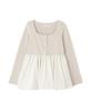 Proportion Body Dressing Balloon Rib Knit Sweater in Beige and Ecru Women's