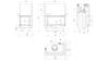 Steel Fireplace KRATKI NADIA Right 14 kW Ø 200 Lift-up Black Thermotec