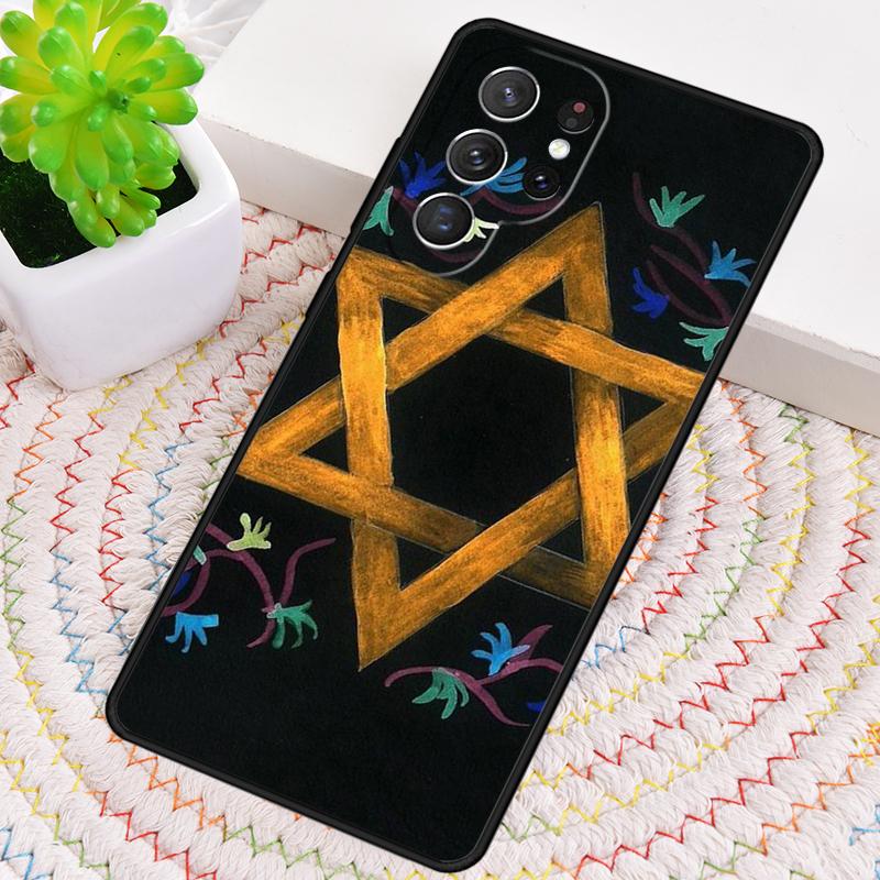 David Jewish Star Symbol Phone Case for Samsung Galaxy note 10 pro S26 Ultra S23 S24 FE S25 S21 S22 PLUS shockproof Cove