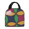 Sac à lunch isotherme Ankara Wax Hollandais Motif Africain pour Femmes Enfants Boîtes Alimentaires Portables Boîte à lunch thermique Sac fourre-tout