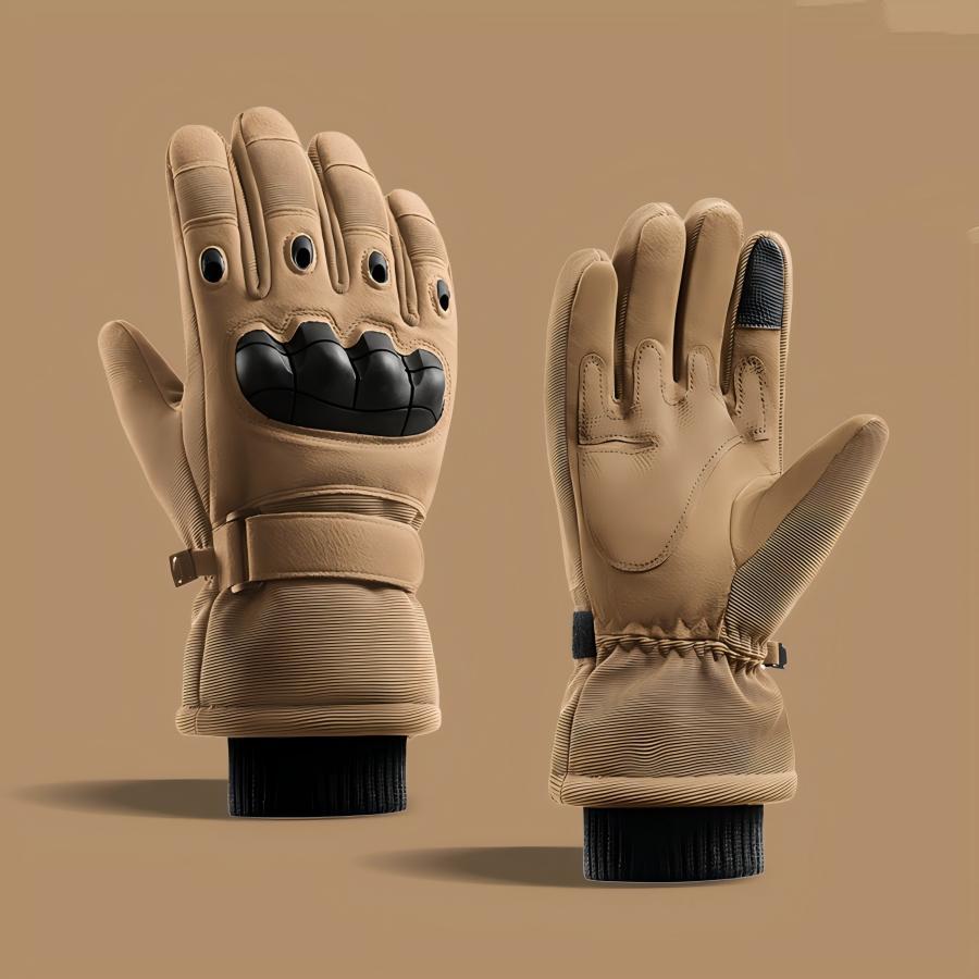 1Pair Winter Motorcycle Gloves Touchscreen Outdoor Hunting Protection Mountaineering Skiing Full Finger Gloves