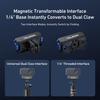 Para DJI Osmo Nano TELESIN Base de Carregamento Magnética de Liberação Rápida Suporte Adaptador Recarregável