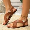 2025 Hot Sale Ladies Shoes Open Toe Women's Sandals Plus Size Casual Best Seller Summer Light Comfortable Flat Sandals