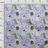 oneOone Cotton Flex Amethyst Fabric Kids Cutie Animal Sewing Material Print Fabric by The Yard 40 Inch
