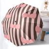 1pc Bowtie Stripes Automatic Open/close Folding Umbrella, Compact Portable Travel Umbrella, Durable Construction Yy251230132