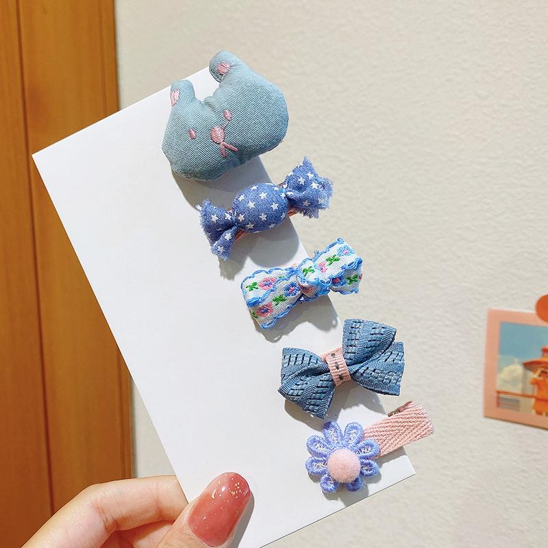 

Korean New Kawaii New Hairpin for Baby Girl Floral Tie Bow Fruit Hair Clip Children Headwear Girls Kids Hair Accessories