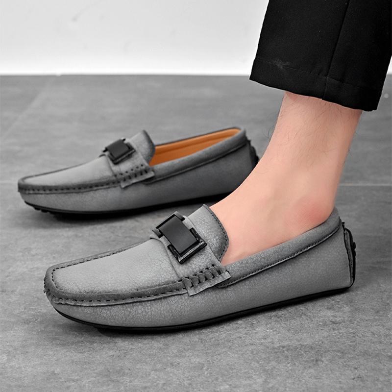 Spring and Summer Oversized Bean Shoes, Casual Men's Shoes, Lazy Driving Shoes, Fashionable and Breathable Shoes