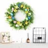Handmade Easters Flower Wreath Beautiful Festival Easters Eggs Wreath Decoration for Shop Window and Home Door