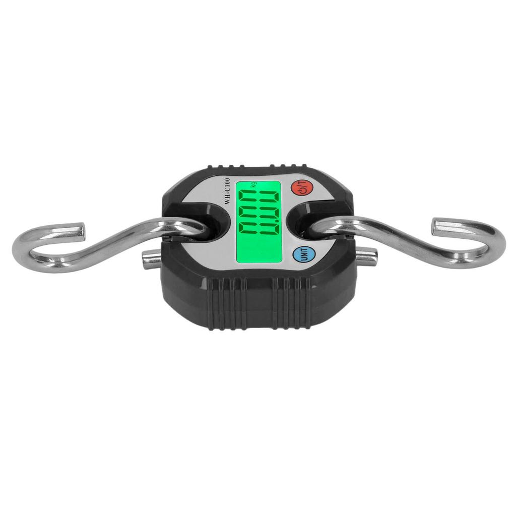 Hanging Scale LCD Digital Display 150KG Range Weighing Tool for Warehouse Luggage Orange