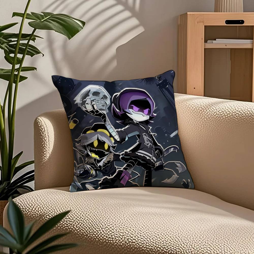 ANIME m-Murder d-Drones Kissenbezug Komfort Sofa Bett Seidig elegant Verdeckter Reißverschluss Benutzerdefinierte Dekorative Kissenhülle
