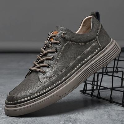 Fashion Summer Genuine Leather  Oxford Shoes Breathable Outdoor Sneakers Men Shoes Handmade Leather Shoes Casual Shoe Walking Shoes Men
