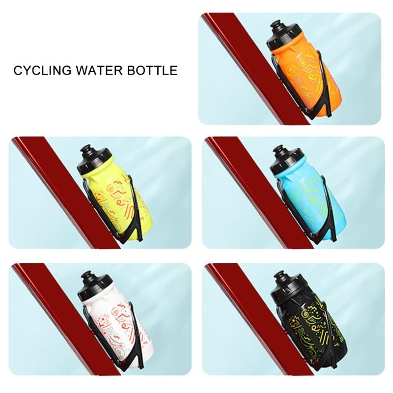 Sports Water Bottle Leak Proof Lightweight Cycling Water Bottle Outdoor Squeeze Bites Lid Water Bottle for Biking Hiking