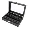 Woven Pattern Watch Storage Case Carbon Fiber Texture Watch Display Box  Watch Collection