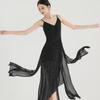 2025 Summer Wine Red Glitter Jumpsuit and Long Dress Jazz Dance Costume