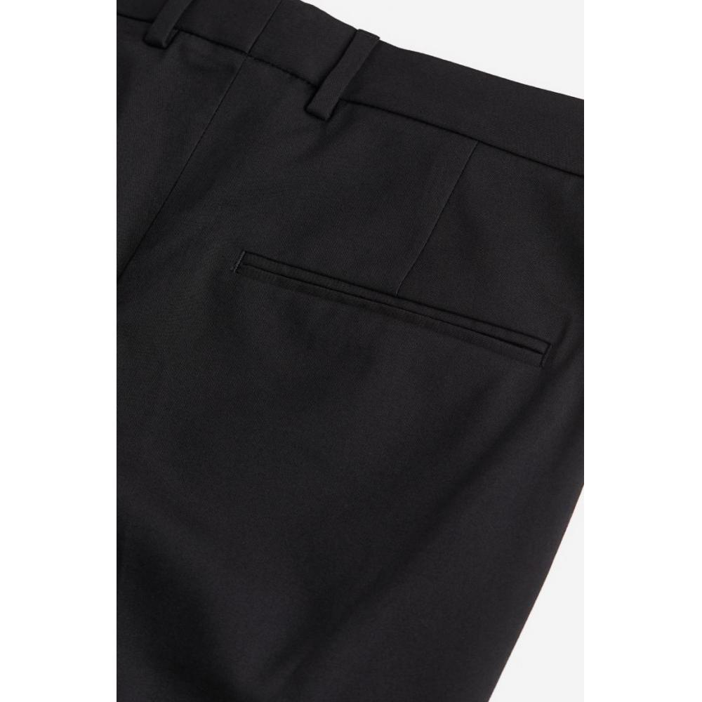 H M Skinny Fit Suit Pants Black