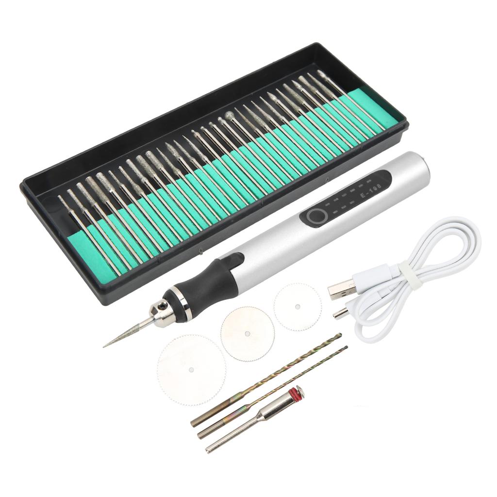 Engraving Pen Portable Wireless Charging 3 Speed DIY Drilling Cutting Grinding Lettering Metal Etching Pen Tool